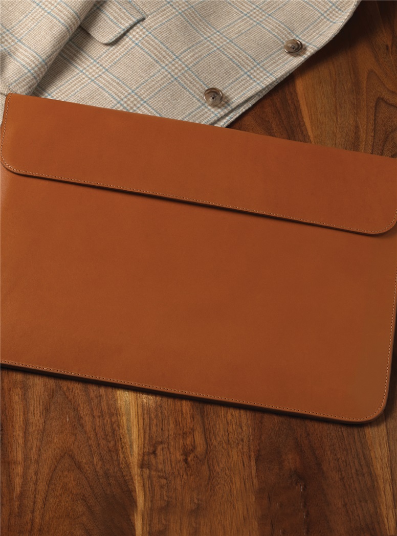 Tan Leather Portfolio